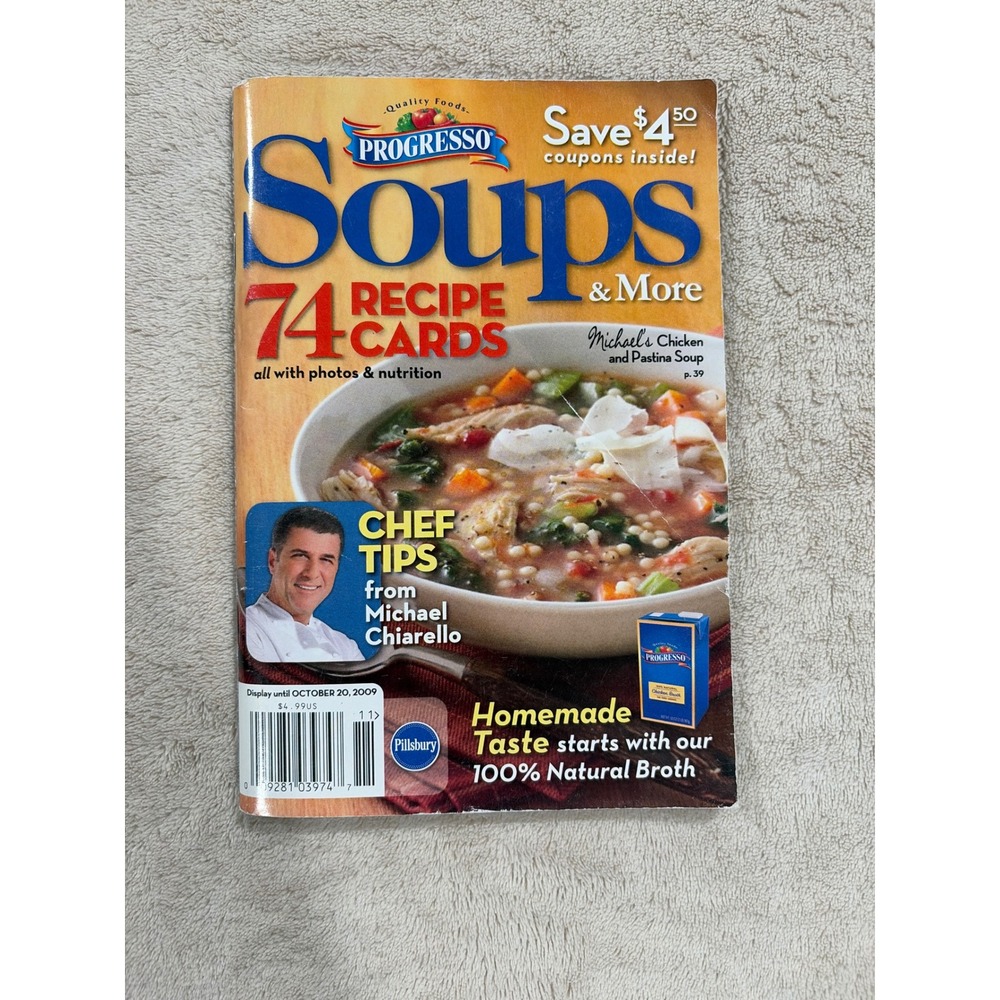 Progresso Soups & More Magazine OS Multi Good 74 Recipe Cards Michael Chiarello